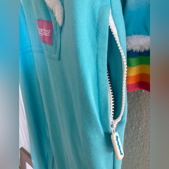 Tipsy Elves Unisex Unicorn Jumpsuit Costume Size Small, With Hoody And Pockets - Picture 9 of 15